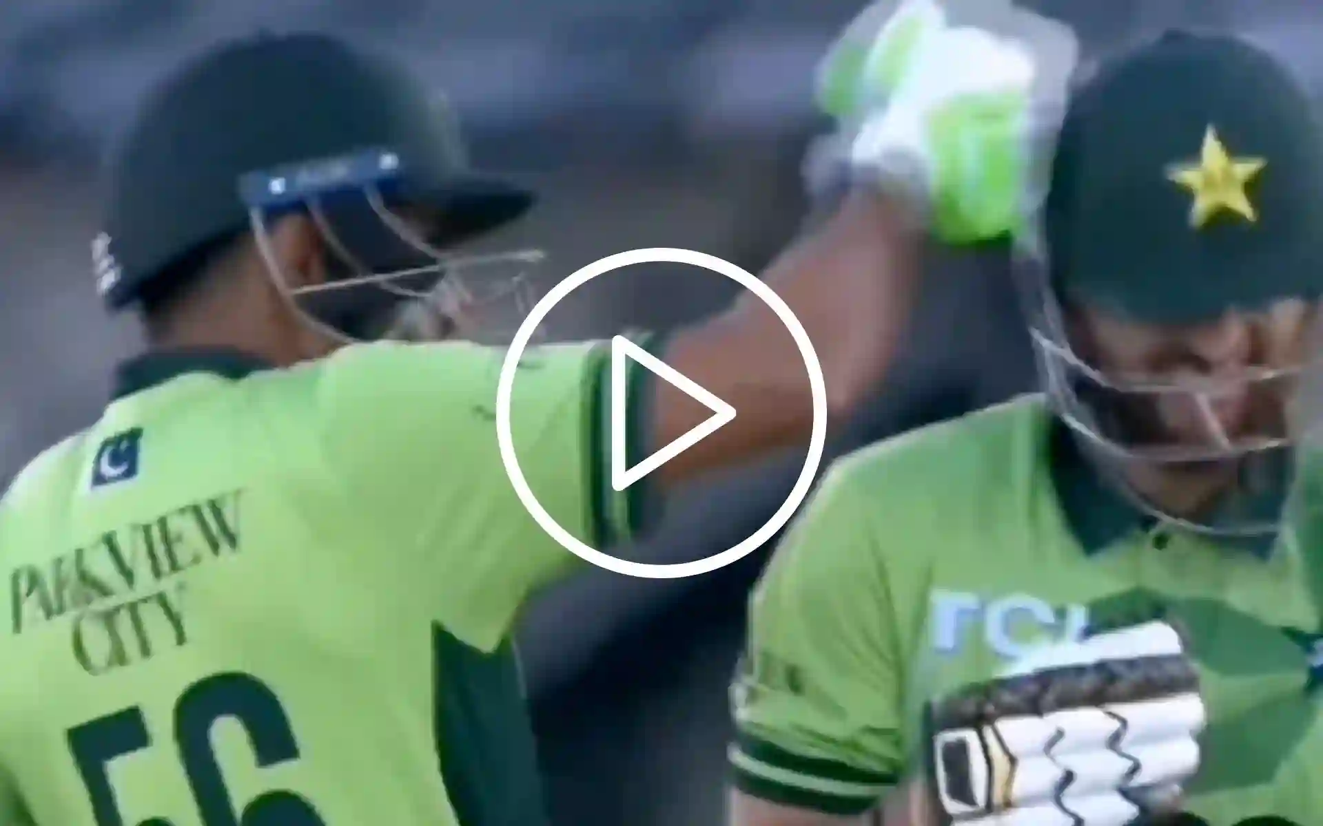 [Watch] Babar Azam Animatedly Punches Salman Agha's Head To Rejoice Pakistan's Six